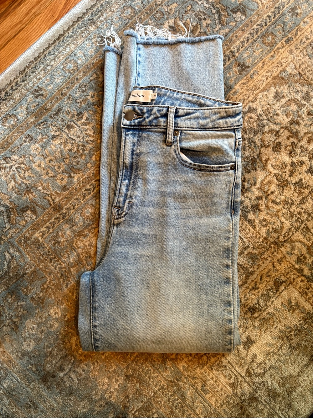 Bohme Light Wash straight leg jeans